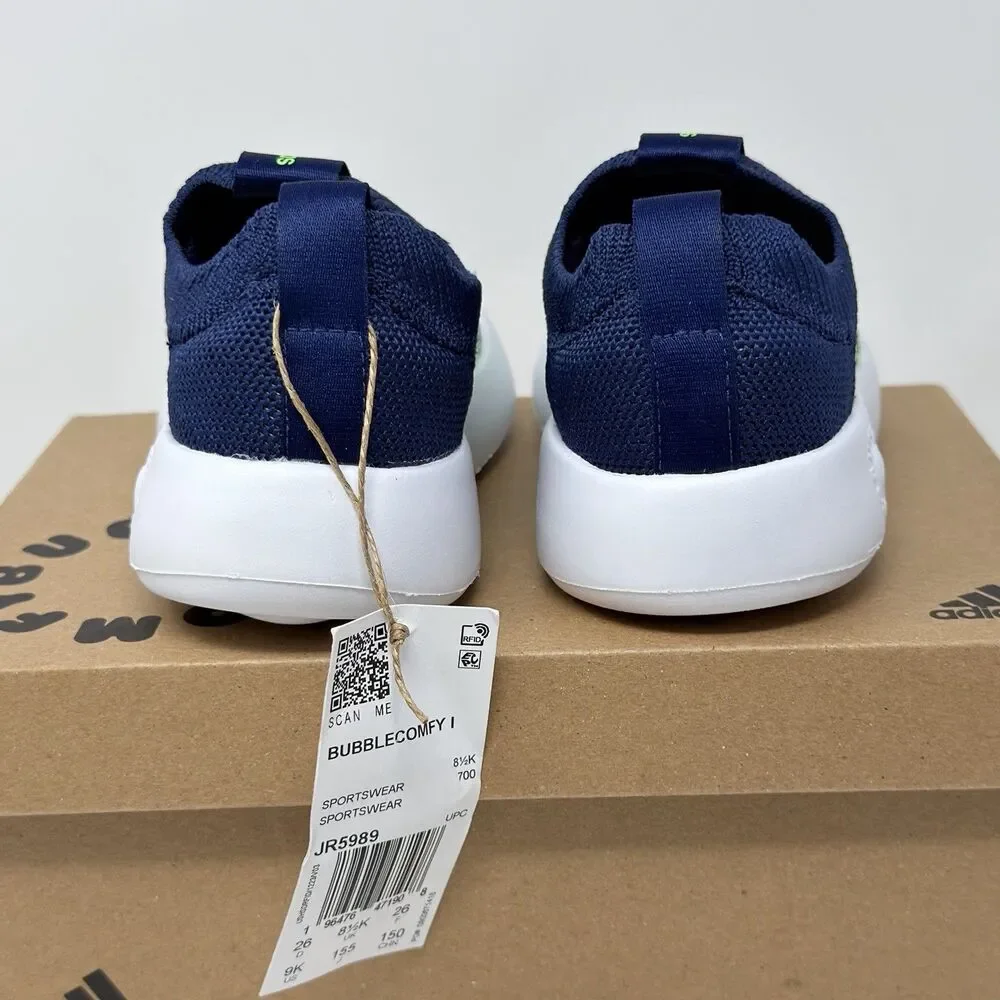 Adidas Bubblecomfy I Kids Shoes Size 9K Blue Green Lightweight STORE MODEL